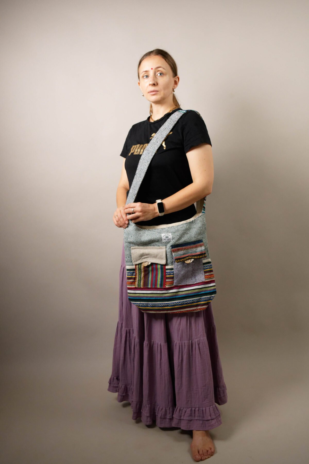 LONGING to buy hemp Messenger Bag, Hemp Crossbody, HEMP Sling BAG meditation with zip pocket