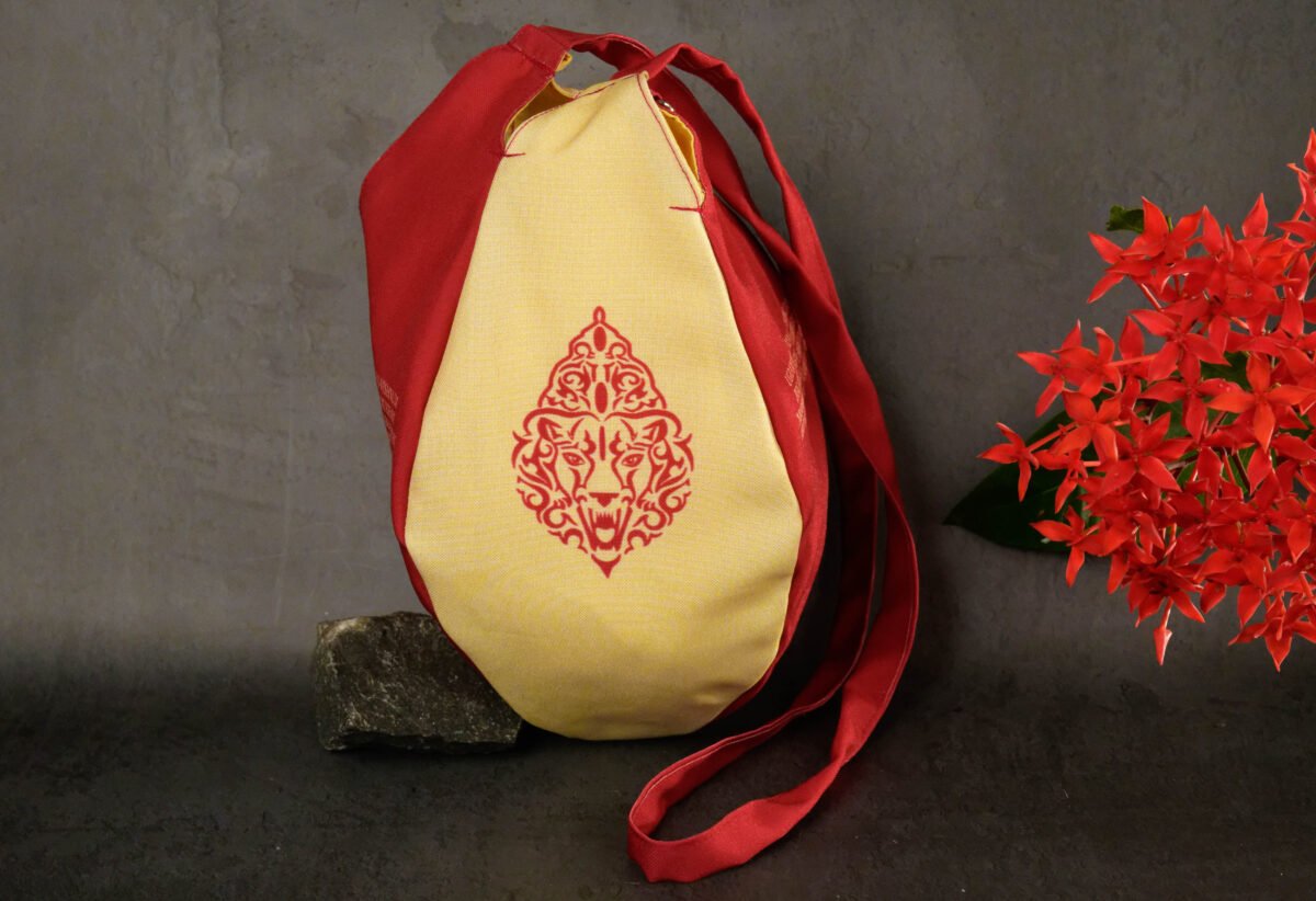 Stylish Nrisimhadev Japa bag Prayer bag, Japa Mala bag/krishna bag/ beads bag/ meditation bag.