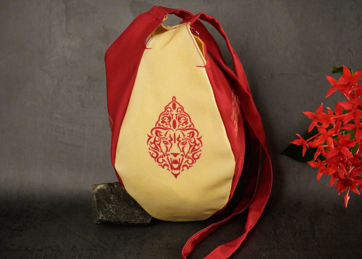 Stylish Nrisimhadev Japa bag Prayer bag, Japa Mala bag/krishna bag/ beads bag/ meditation bag.