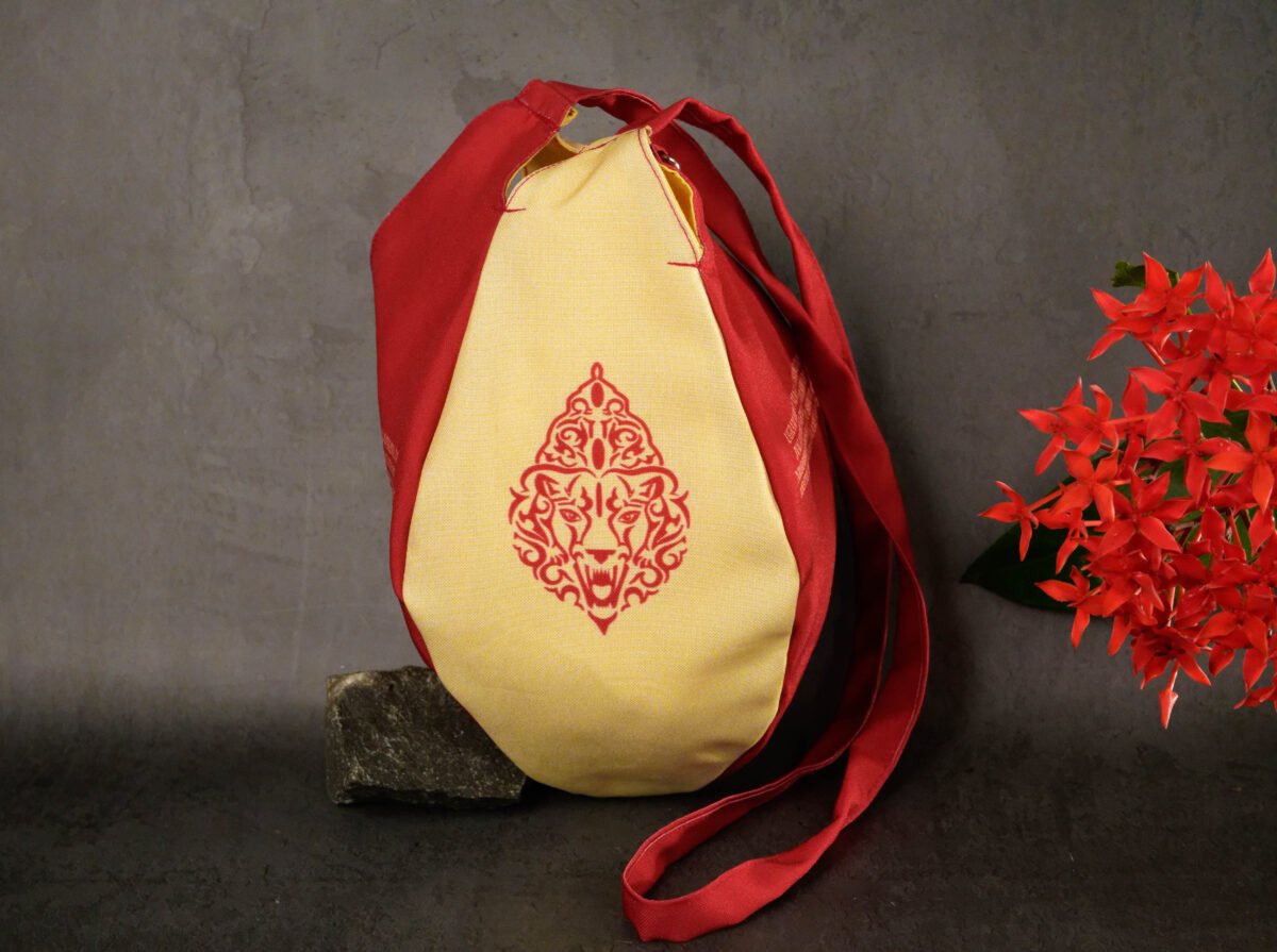 Stylish Nrisimhadev Japa bag Prayer bag, Japa Mala bag/krishna bag/ beads bag/ meditation bag.