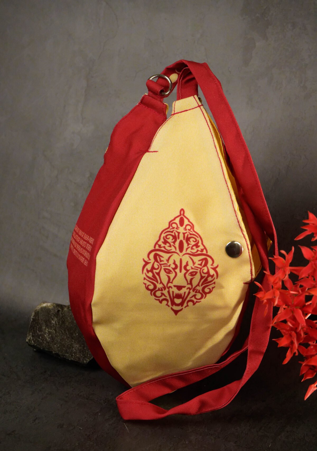 Stylish Nrisimhadev Japa bag Prayer bag, Japa Mala bag/krishna bag/ beads bag/ meditation bag.