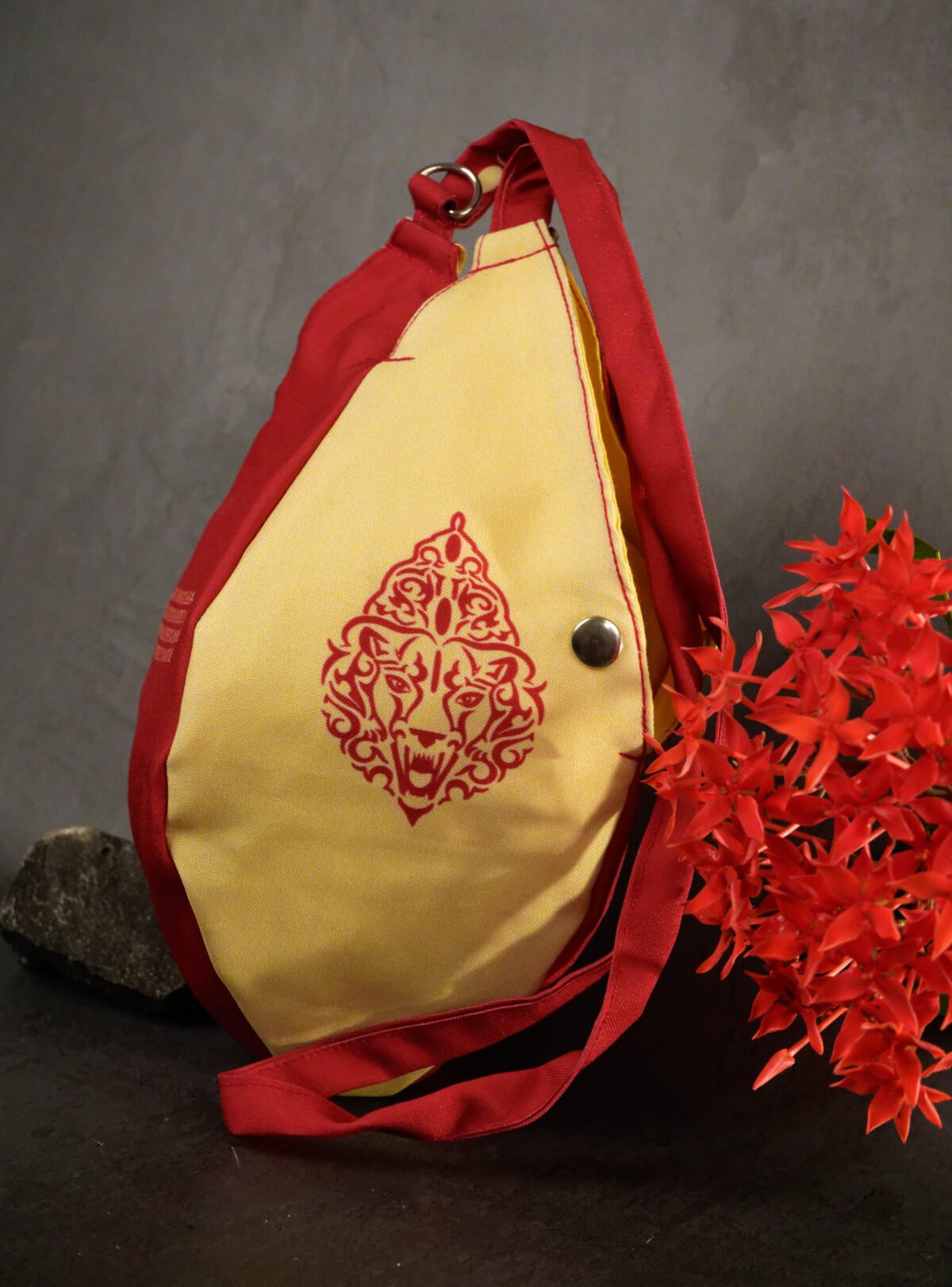 Stylish Nrisimhadev Japa bag Prayer bag, Japa Mala bag/krishna bag/ beads bag/ meditation bag.