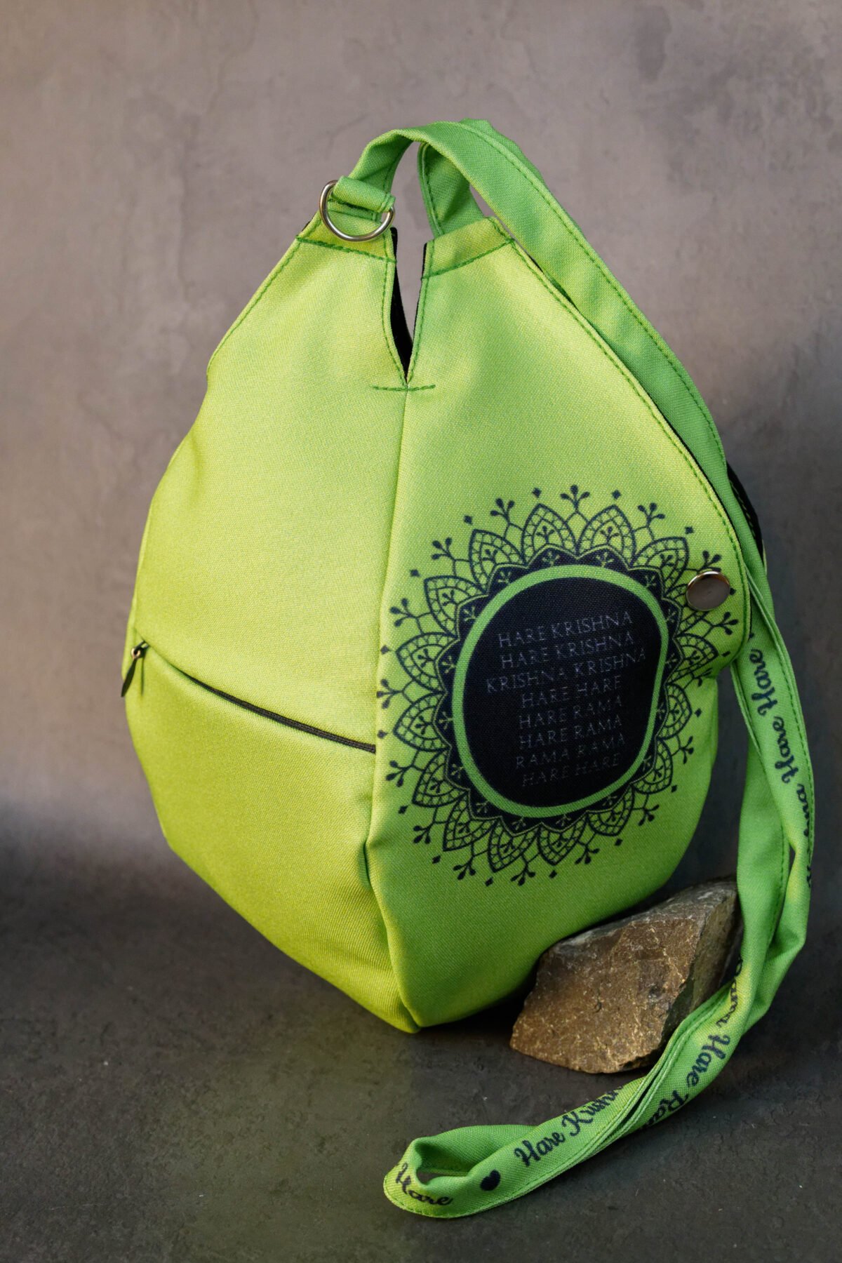 Jagannath green colour Japa bag Prayer bag, Japa Mala bag/krishna bag/ beads bag/ meditation bag.