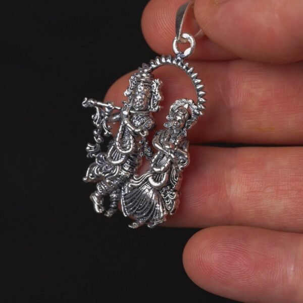Radha Krishna Pure Silver 925, Mayapur, Vrindavan, Indian God , Hare Krishna.