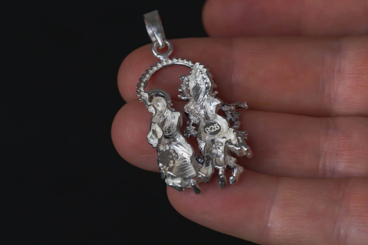 Radha Krishna Pure Silver 925, Mayapur, Vrindavan, Indian God , Hare Krishna.