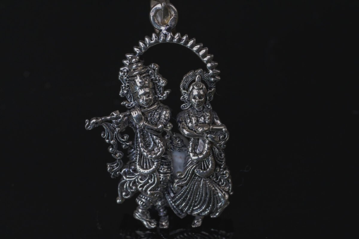 Radha Krishna Pure Silver 925, Mayapur, Vrindavan, Indian God , Hare Krishna.