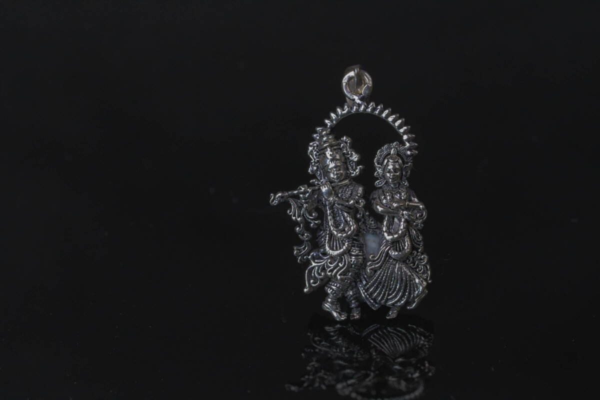 Radha Krishna Pure Silver 925, Mayapur, Vrindavan, Indian God , Hare Krishna.