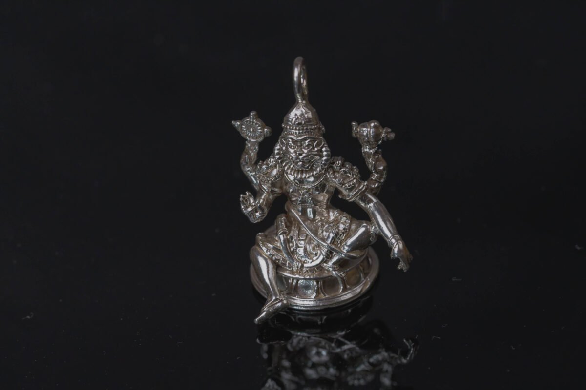 the Lord Yoga Nrisimadev Pendant silver 92.5