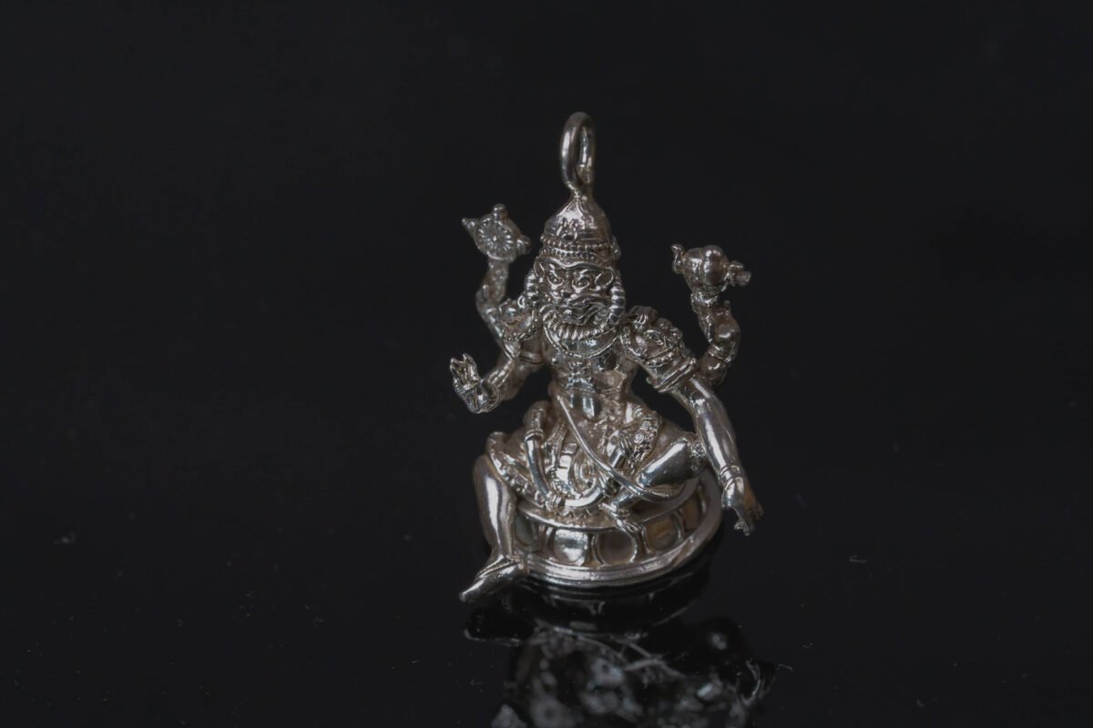 the Lord Yoga Nrisimadev Pendant silver 92.5