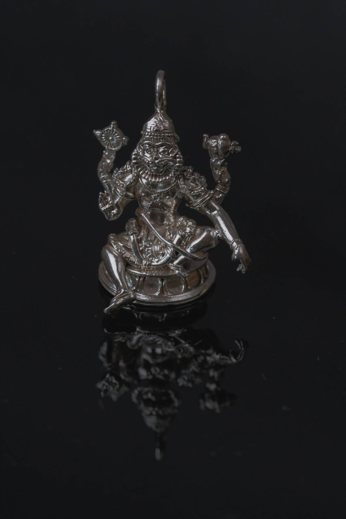 the Lord Yoga Nrisimadev Pendant silver 92.5