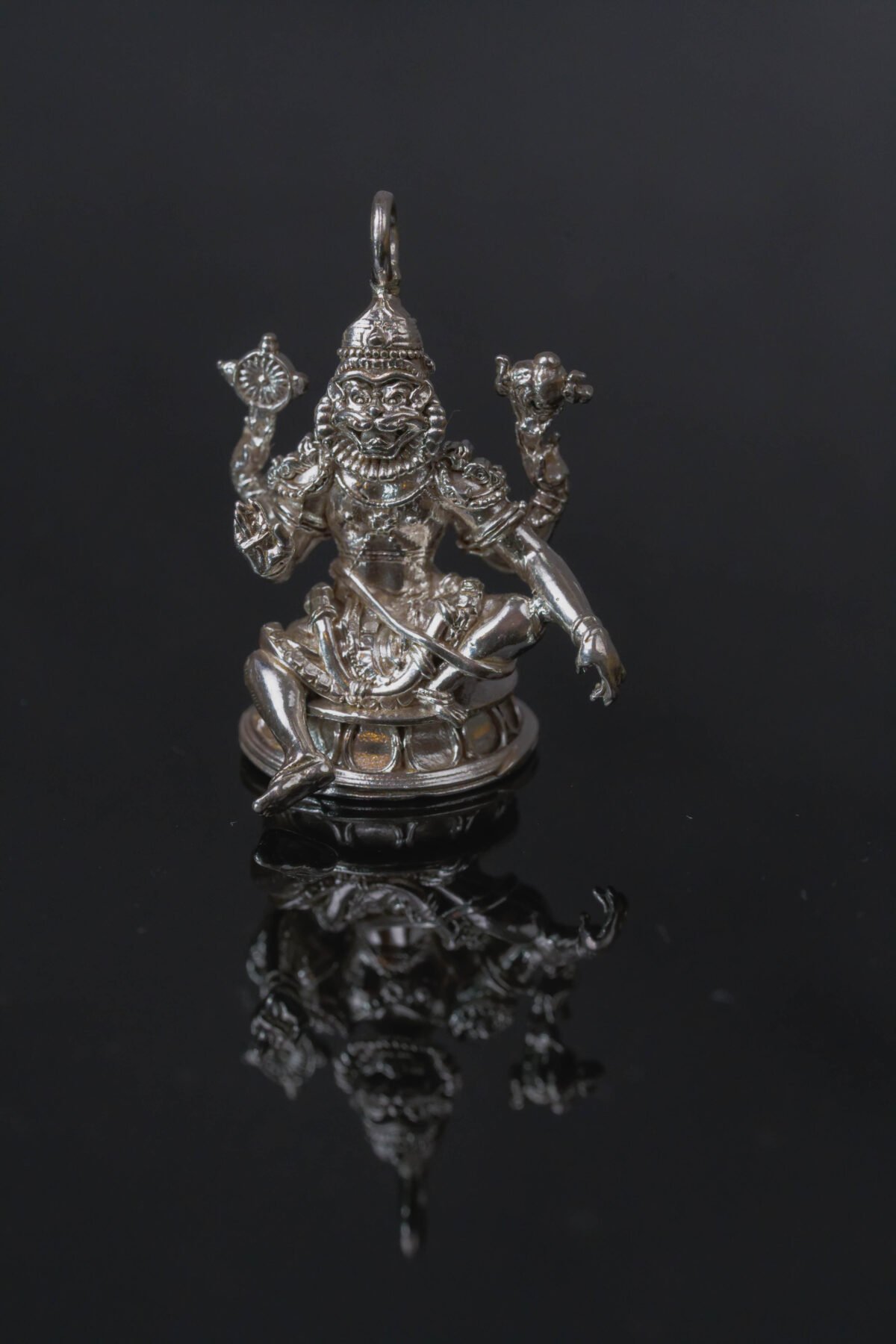 the Lord Yoga Nrisimadev Pendant silver 92.5