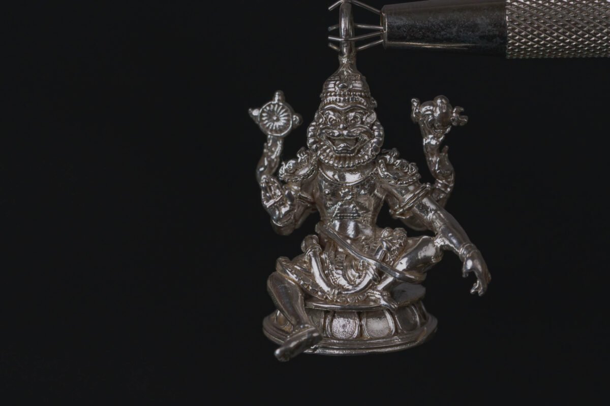 the Lord Yoga Nrisimadev Pendant silver 92.5