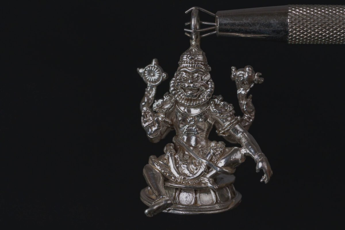 the Lord Yoga Nrisimadev Pendant silver 92.5