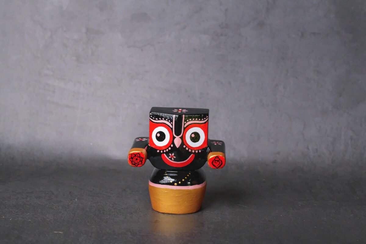 Amazing Jagannath Patitta-Pavana 3 inches hand made, Hare Krishna