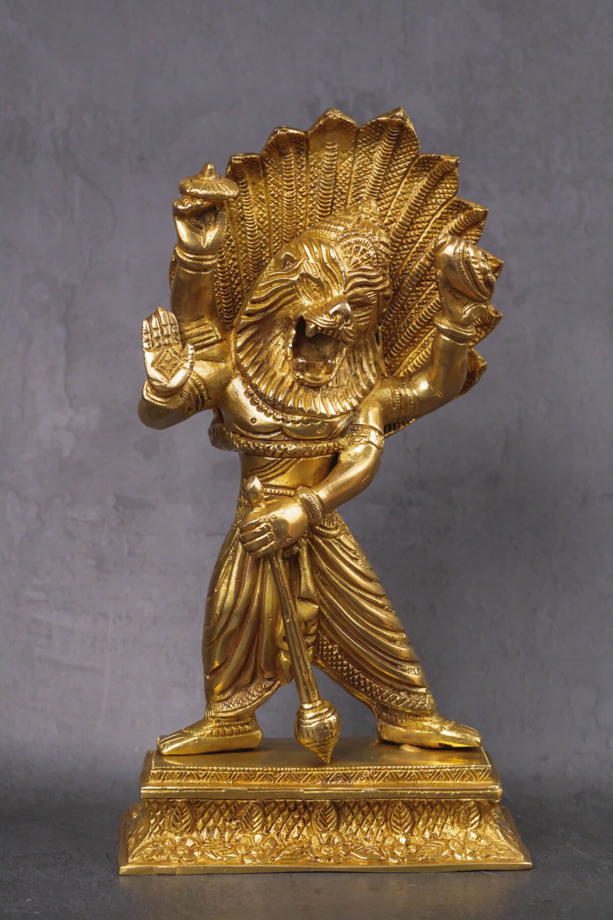 Prahlad  Narasimhadev 11 inches murti ,deity Nrisimhadev ,Hare Krishna, Spiritual things, Holy things. (Copy)