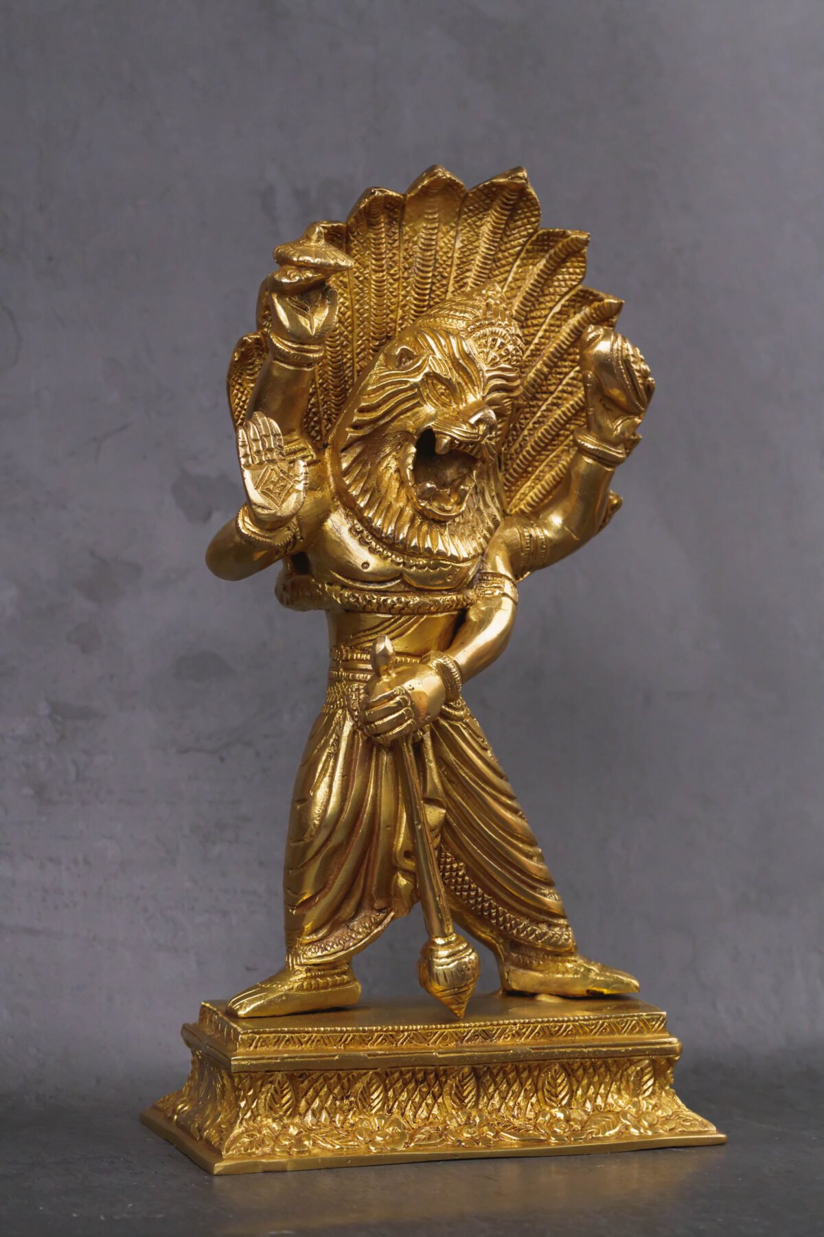 Prahlad  Narasimhadev 11 inches murti ,deity Nrisimhadev ,Hare Krishna, Spiritual things, Holy things. (Copy)