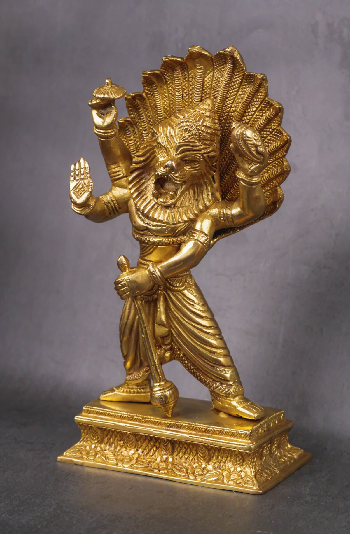 Prahlad  Narasimhadev 11 inches murti ,deity Nrisimhadev ,Hare Krishna, Spiritual things, Holy things. (Copy)