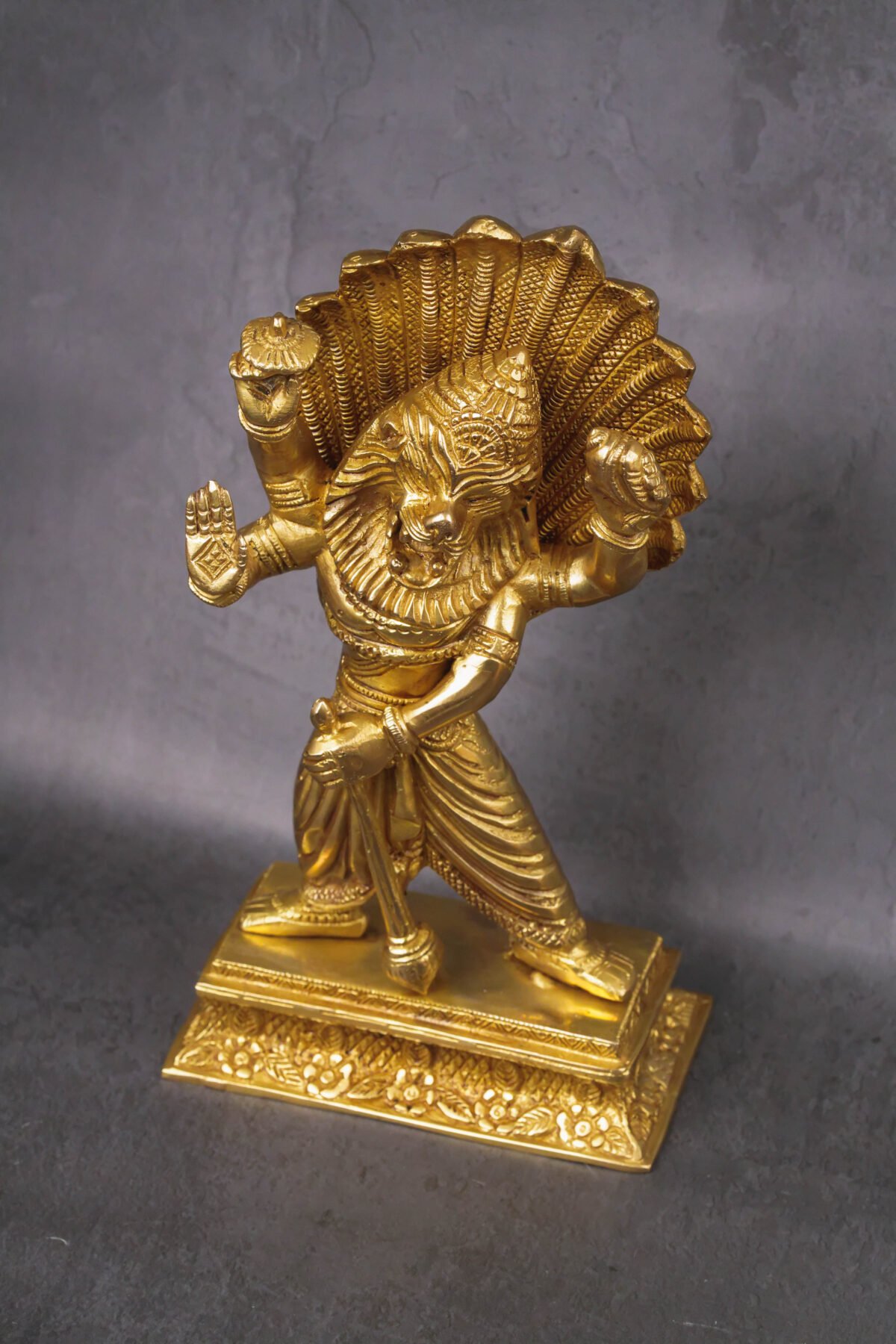 Prahlad  Narasimhadev 11 inches murti ,deity Nrisimhadev ,Hare Krishna, Spiritual things, Holy things. (Copy)