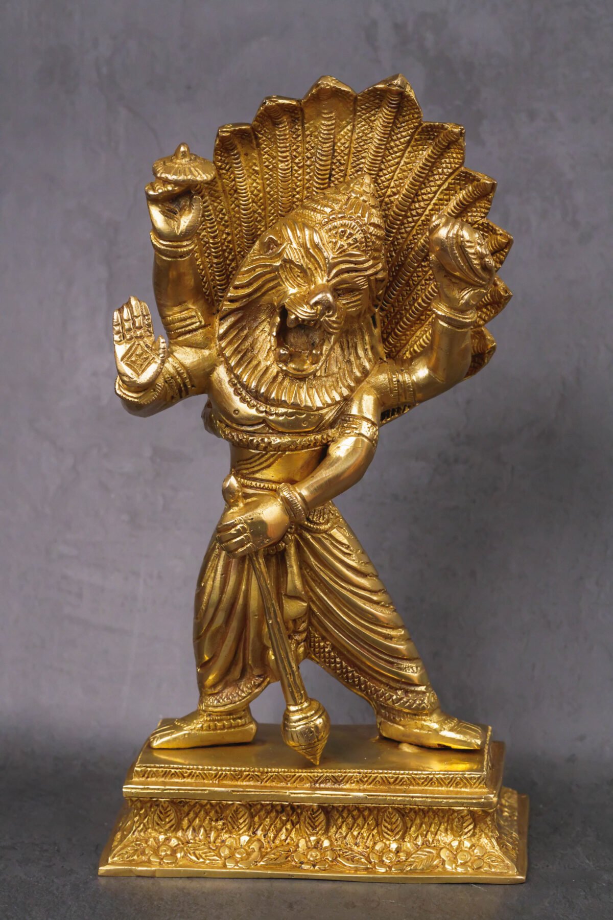 Prahlad  Narasimhadev 11 inches murti ,deity Nrisimhadev ,Hare Krishna, Spiritual things, Holy things. (Copy)