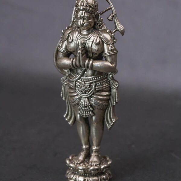 Silver Hanuman ji murti 4 Inch ,deity ,Hare Krishna, Spiritual things, Holy things