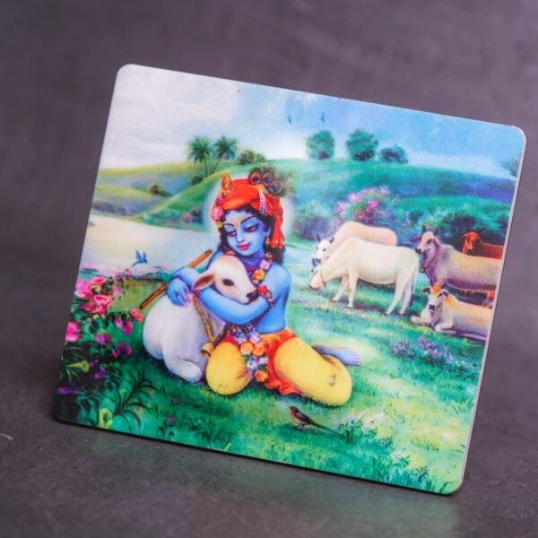 Krishna with Cow painting, Krishna, Spiritual painting, Hand Made with love