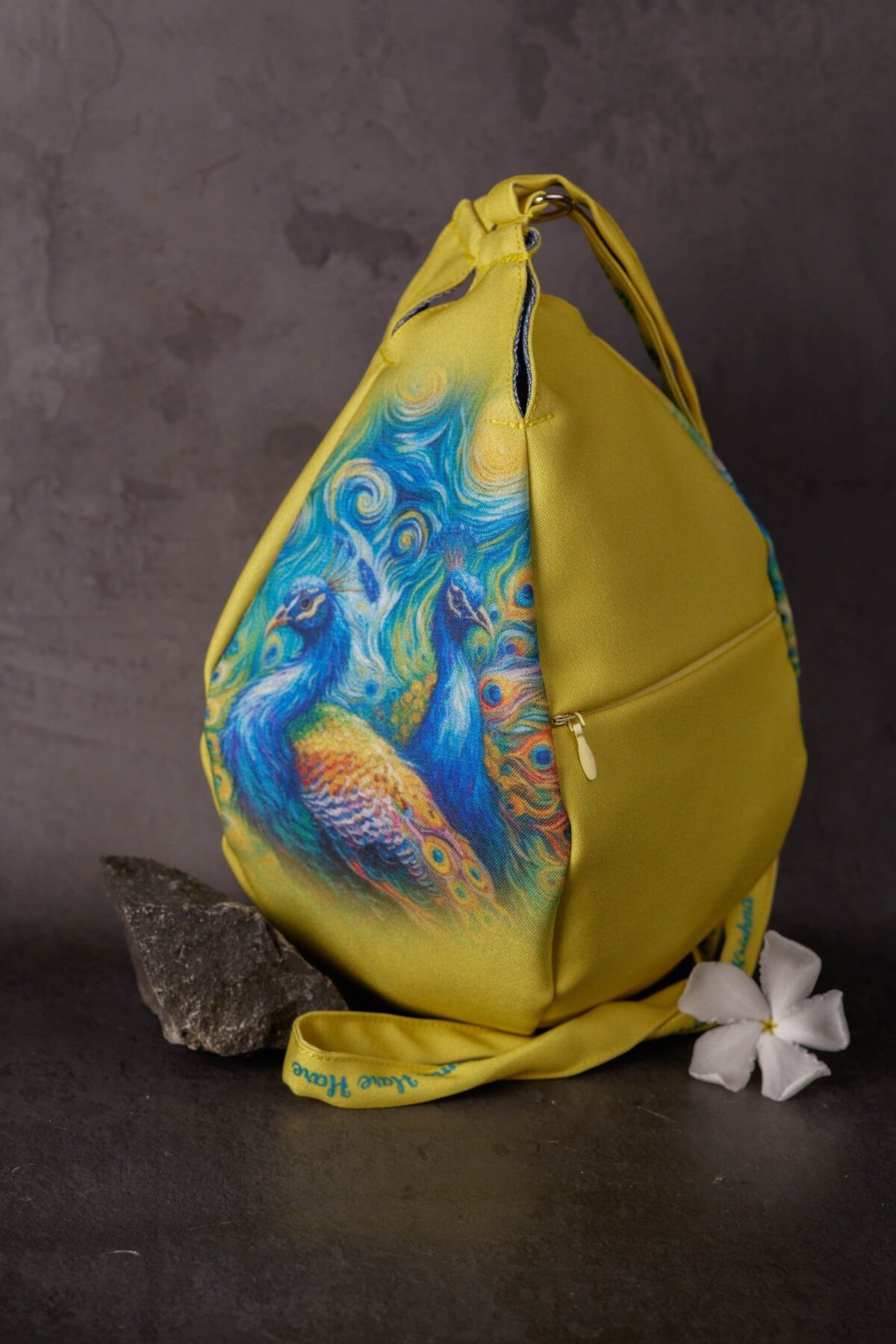 Peacock  Prayer bag, Japa Mala bag/krishna bag/ beads bag/ meditation bag.