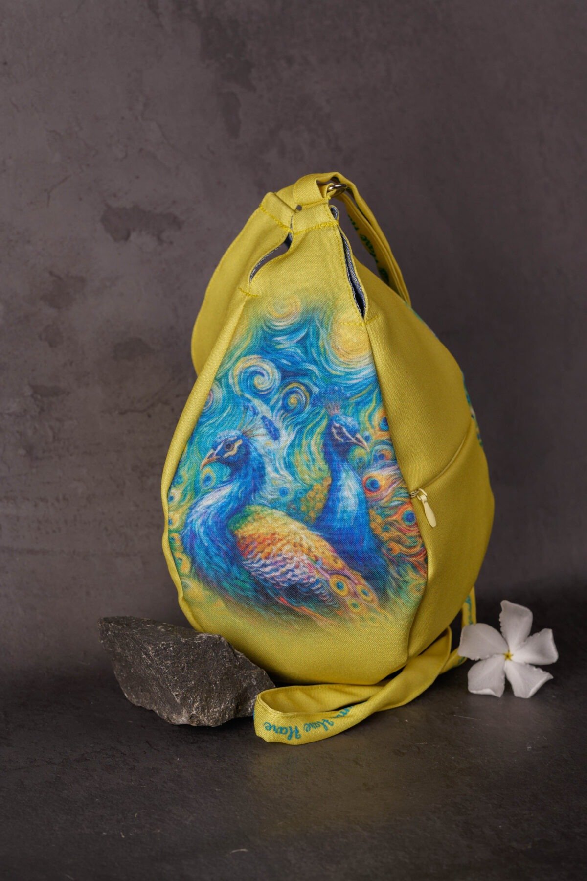 Peacock  Prayer bag, Japa Mala bag/krishna bag/ beads bag/ meditation bag.