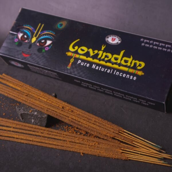 Govindam, Hare Krishna Premium quality Incense is natural, smells of paradise handmade, from pure manure, from protected cows.