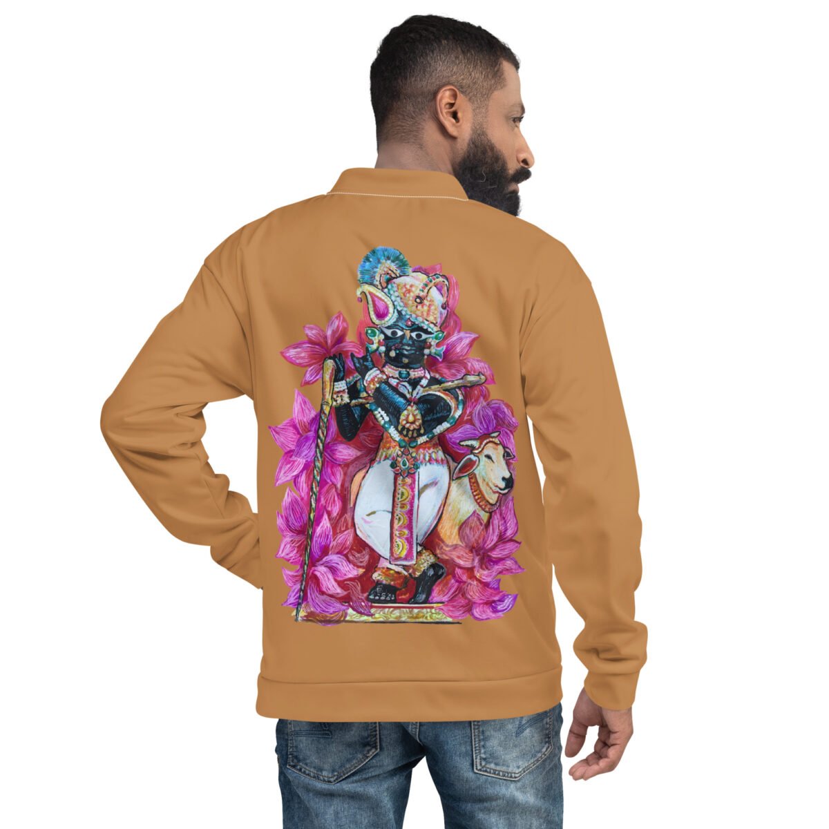 Radha Raman Unisex Bomber Jacket, Krishan Style