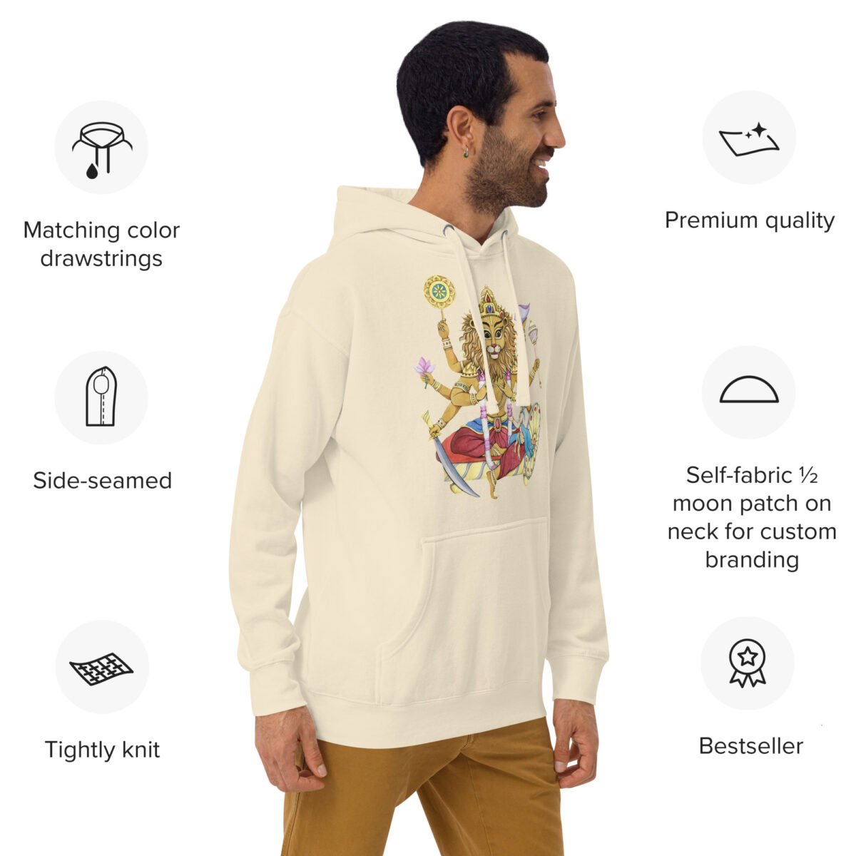 Prahlad Nrisimhadev Unisex Hoodie, Krishna , Lord Narasimhadev