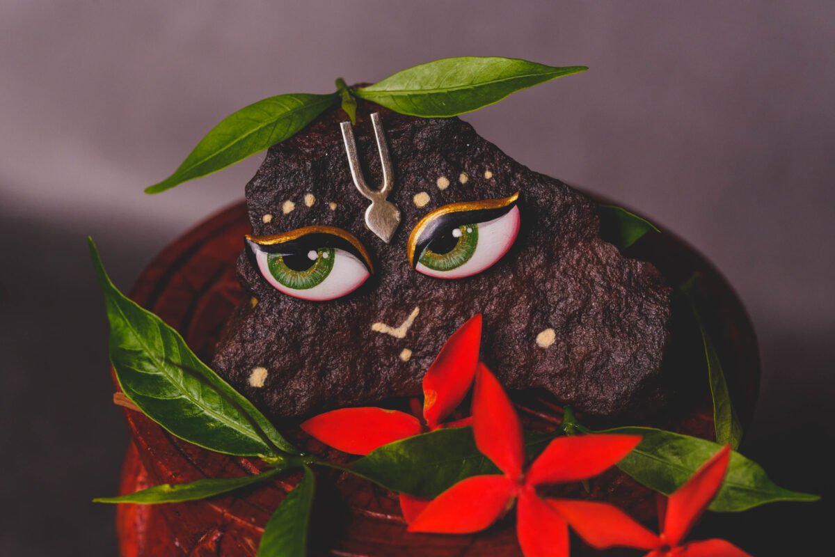 Eyes for Deities (Govardhan or Shaligram) , Krishna Style, Hare Krishna, Giriraj eyes.