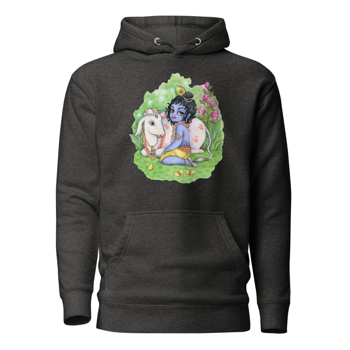 little Krishna Unisex Hoodie, Krishna Style, Hare Krishna, Vrindava, Mayapur