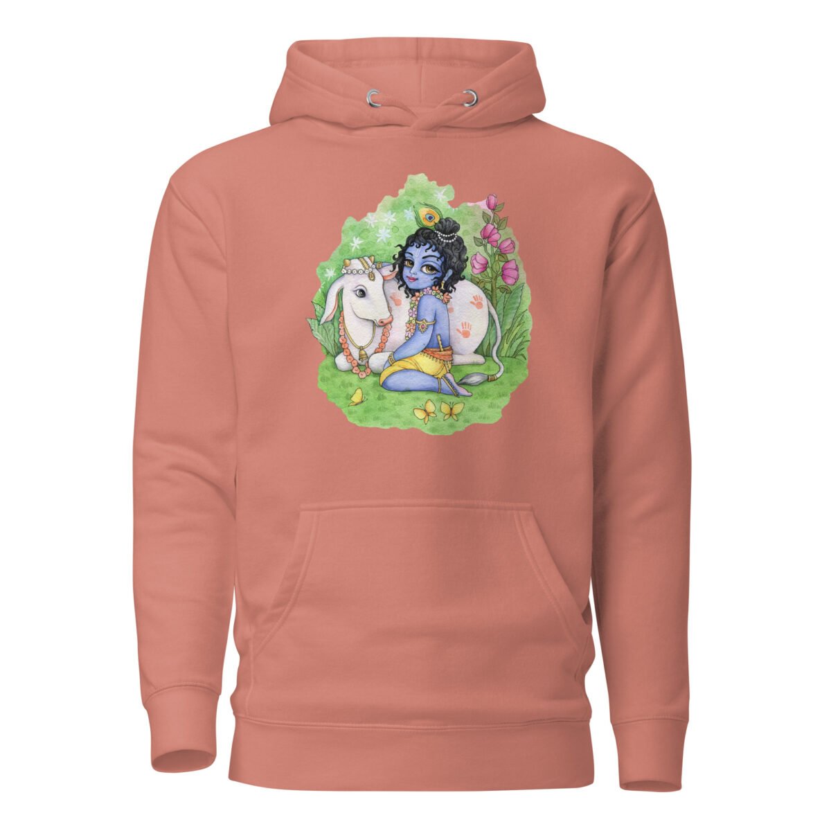 little Krishna Unisex Hoodie, Krishna Style, Hare Krishna, Vrindava, Mayapur