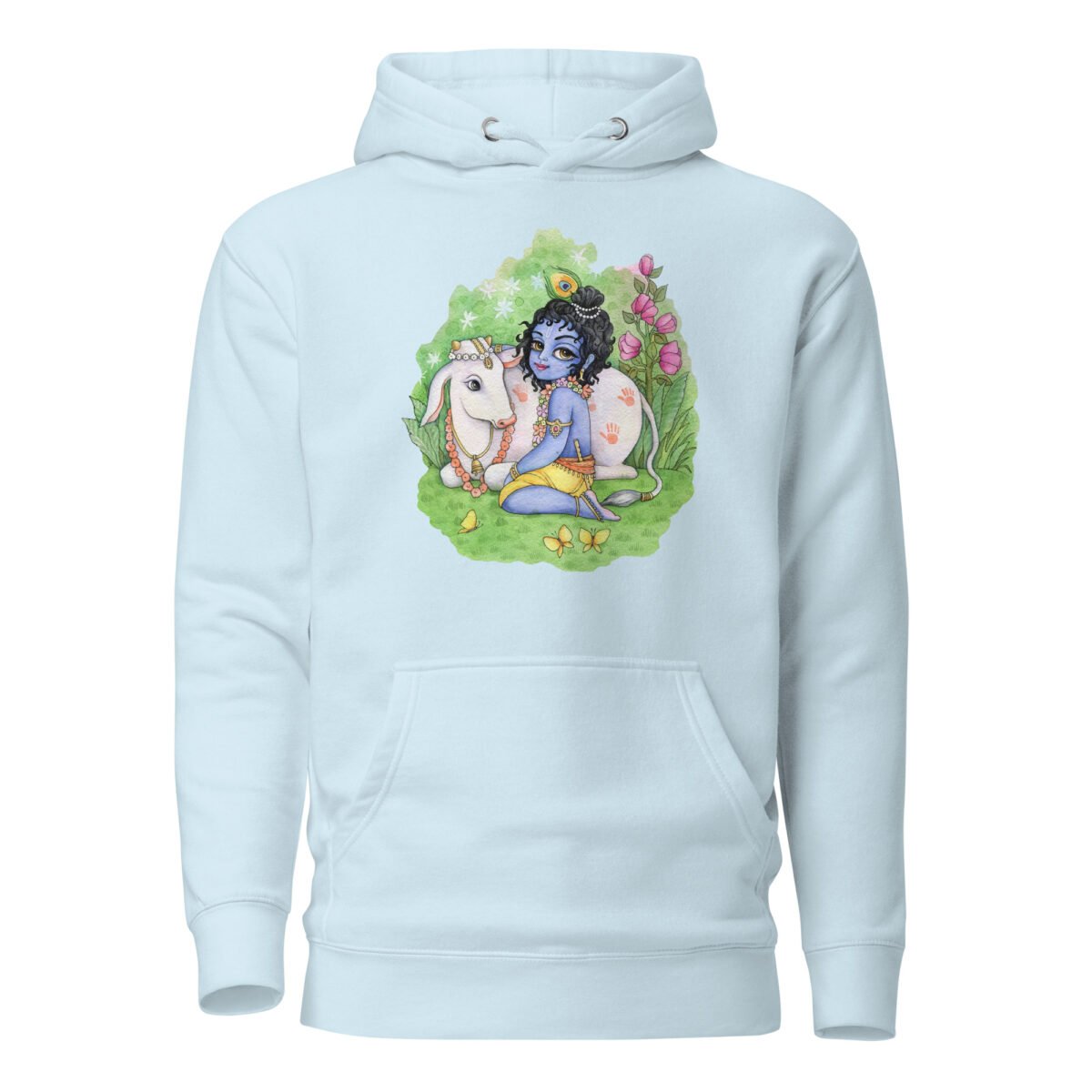 little Krishna Unisex Hoodie, Krishna Style, Hare Krishna, Vrindava, Mayapur