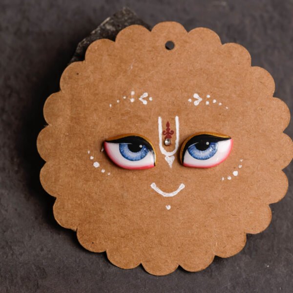 Eyes for Deities (Govardhan or Shaligram) , Krishna Style, Hare Krishna, Giriraj eyes.