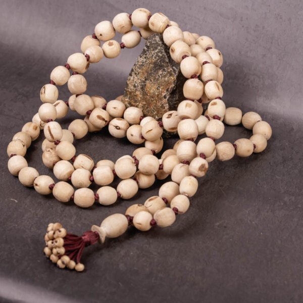 Natural Stylish Japa mala with 108 beads carving Tulasi .Handmade tulsi Japa-hare krishna mala