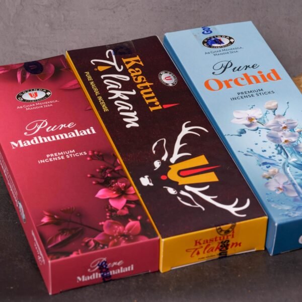 Kasturi, Orchid, Madhumalati  set incense, Hare Krishna Premium quality Incense is natural, smells of paradise handmade, from pure manure, from protected cows (Copy)