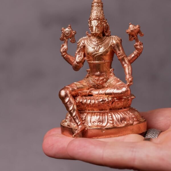 Hand made Panchalogam Lord Varahadev cow Idol 3 inch,deity ,Hare Krishna.Krishna cow Lord Varahadev