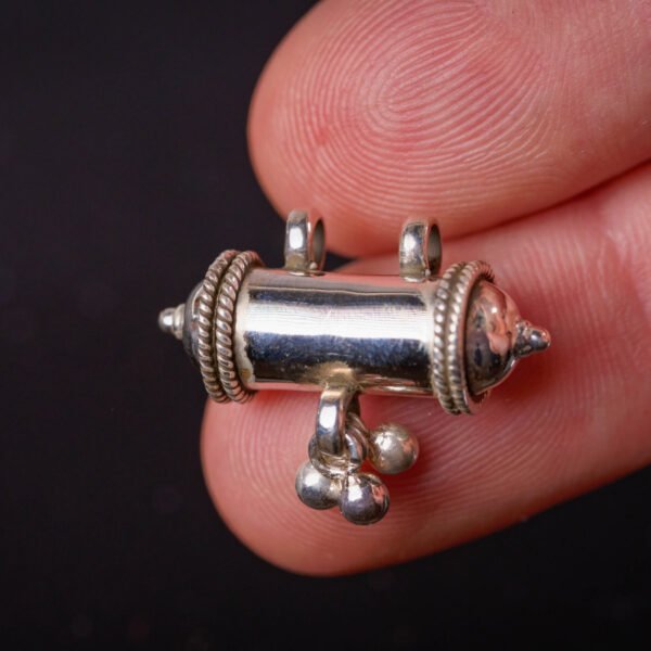 Nrisimhadev silver pendant  ,Handmade necklace - hare krishna kanthi mala, , Krishna Style, Holy name Nrisimhadev (Copy)