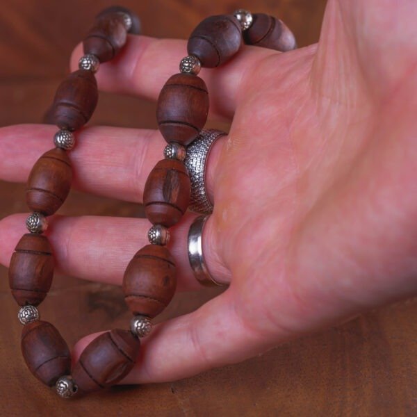 Pure Tulasi mala 1 rounds .Handmade tulsi kanthimala-Hare krishna mala.