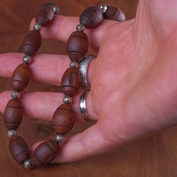 Pure Tulasi mala 1 rounds .Handmade tulsi kanthimala-Hare krishna mala.