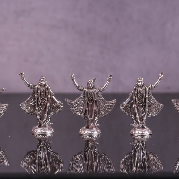1.5-inch 925 silver Pancha-Tattva would be a small, precious representation of the five principal associates of Sri Chaitanya Mahaprabhu