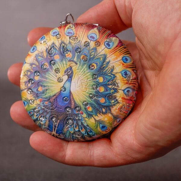 Small pocket mirror for the Krishna people, size 2.58 inches