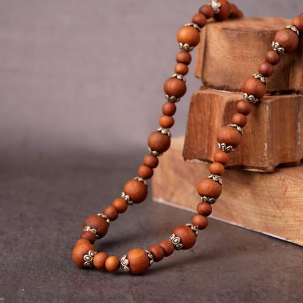 Pure Tulasi mala 1 rounds .Handmade tulsi kanthimala-Hare krishna mala.