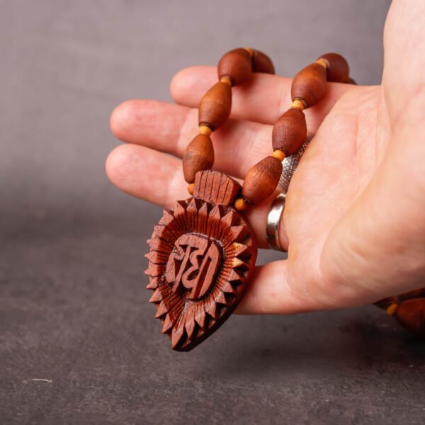 Sri Radhe  Tulasi mala 1 rounds .Handmade Tulsi kanthimala-Hare Krishna mala.