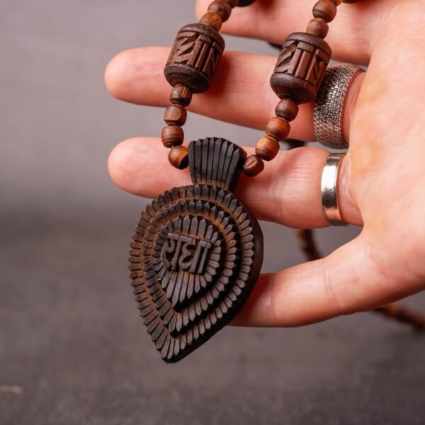 Sri Radhe  Tulasi mala 1 rounds .Handmade Tulsi kanthimala-Hare Krishna mala.