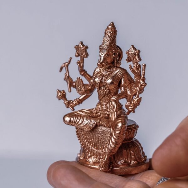 Bronze Murti Varahi 3 inch, Hare Krishna , Spiritual Idol Krishna Avatara