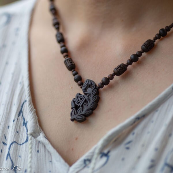 Sri Radhe  Tulasi mala 1 rounds .Handmade Tulsi kanthimala-Hare Krishna mala.