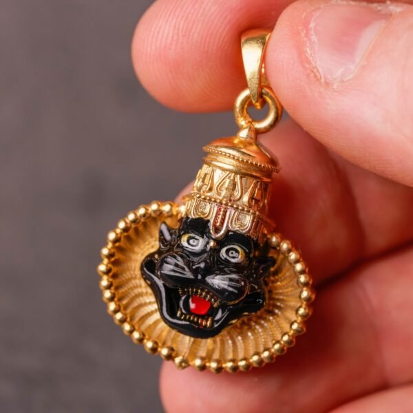 A Silver Gold-Plated Nrisimhadev Pendant is a powerful and aesthetically pleasing piece of devotional jewelry.