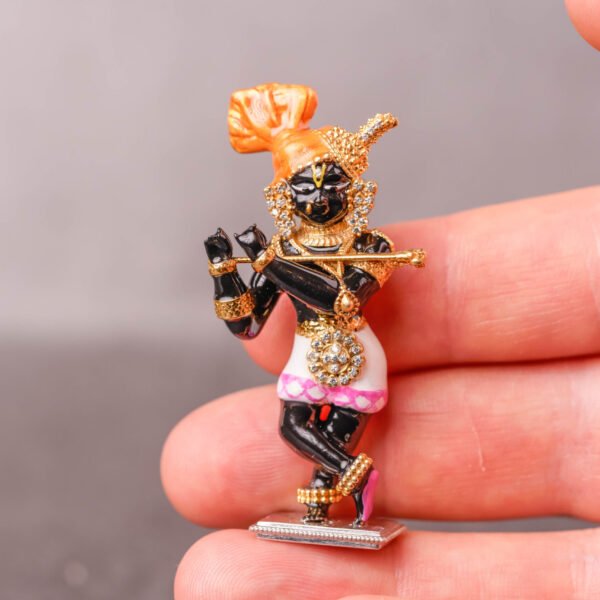 Radha Raman silver murti made of pure silver for puja and home temple